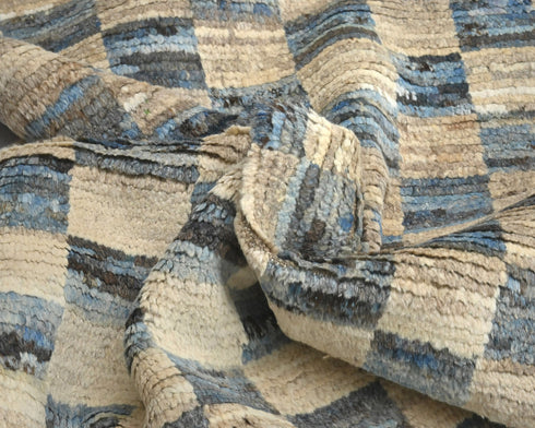 16 Feet Moroccan Multicolor Hand Woven Wool Runner Rug